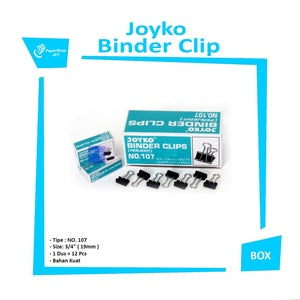 JOYKO - Binder Clip No. 107 - Penjepit Dokumen Kecil - Pack