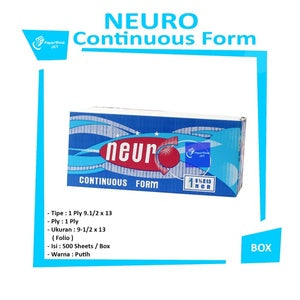 NEURO - Continous Form 1 Ply 9 1/2 x 13 ( Folio ) Ncr - Box