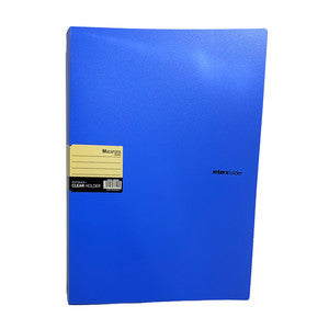 InterXfolder - Macarons Clear Holder 60 Lembar Folio - Pcs - Biru