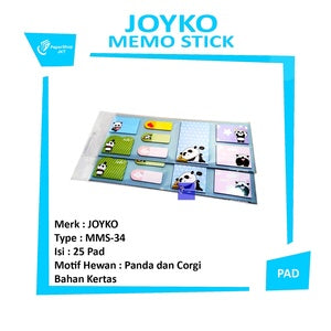 JOYKO - Memo Stick MMS-34 Motif Hewan Lucu - Pad - Panda