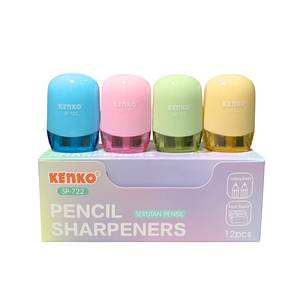 Kenko - Serutan Pensil SP-722 / Pencil Sharpener 2 Lubang Random Warna - Pcs