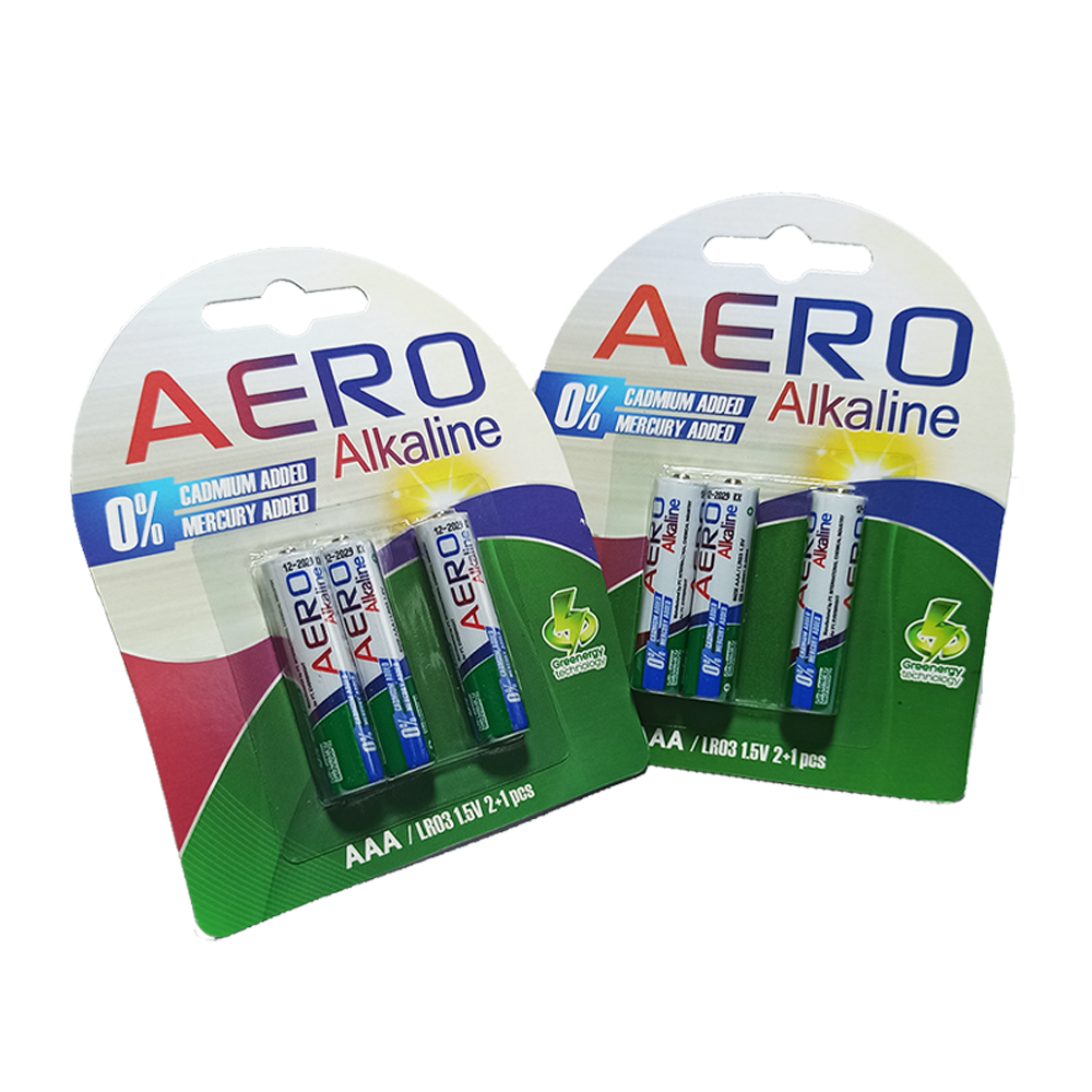 Alkaline - Baterai Aero AAA 1.5 Volt - Set