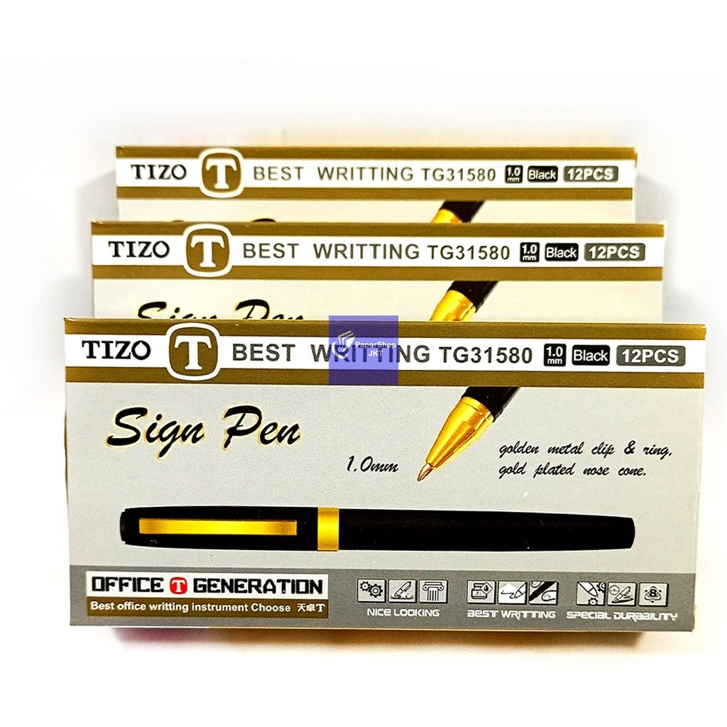 TIZO Pulpen TG31580 Sign Pen Gel Ink Pen 1.0mm Per Pcs