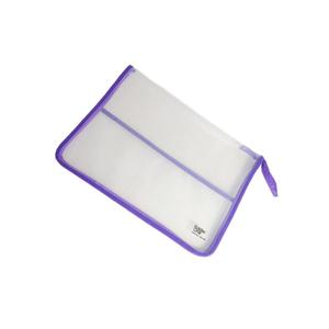 FOLDER ONE - Zipper Bag Plastic Ukuran Folio - Pcs - Ungu