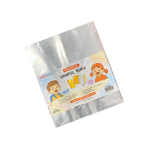 Sampul Buku Bening Plastik Polos isi 20 Lembar - Pack - INTERX-KWARTO