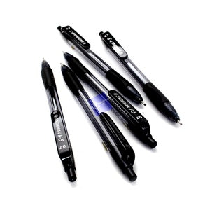 SNOWMAN - Pena Ballpoint V5 0.7 - Ballpen - Pcs - Hitam