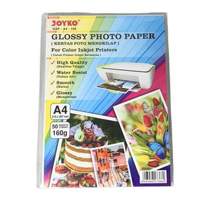 Joyko - Glossy Photo Paper Halus Kertas Foto Mengkilap - Pack - A4 160gr Kue