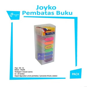 JOYKO - Pembatas Buku Index & Mark Memo Stick Notes Warna IM-31 Panah Plastik - Pad