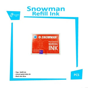SNOWMAN - Tinta Spidol Whiteboar - White Board Marking INK - PCS - Biru