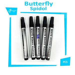 BUTTERFLY - WhiteBoard Marker - Spidol Papan Tulis BM-01 - Pcs - Hitam