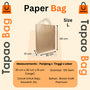 Paper Bag Brown Craft 125 Gsm - Lusin - LARGE