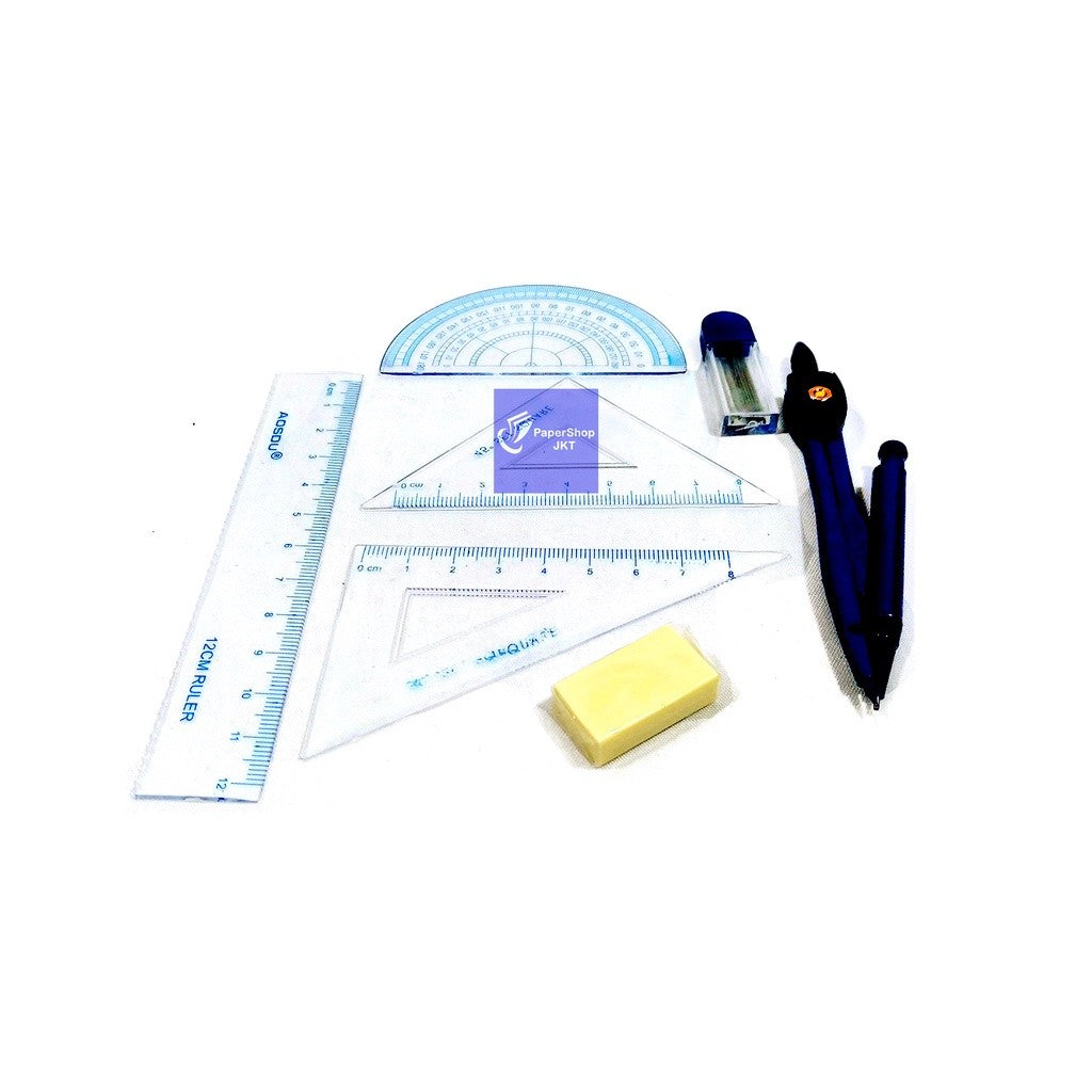 BUTTERFLY - Jangka Alat Pembuat Lingkaran Math Set BT-M300 - Set