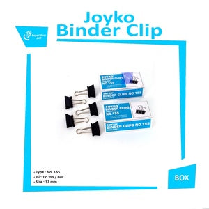 JOYKO - Binder Clip No.155 - Penjepit 32 mm - Pack