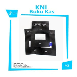 KNI - Buku Tulis Tabel Catatan Kas Ukuran Folio / Buku Pemasukan & Pengeluaran - Pcs