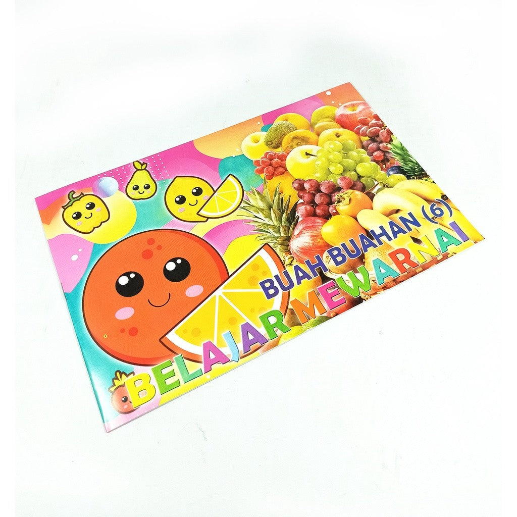 Buku Belajar Mewarnai BW.5 Coloring Book Motif Variasi Pola Gambar Lucu & Keren - Pcs