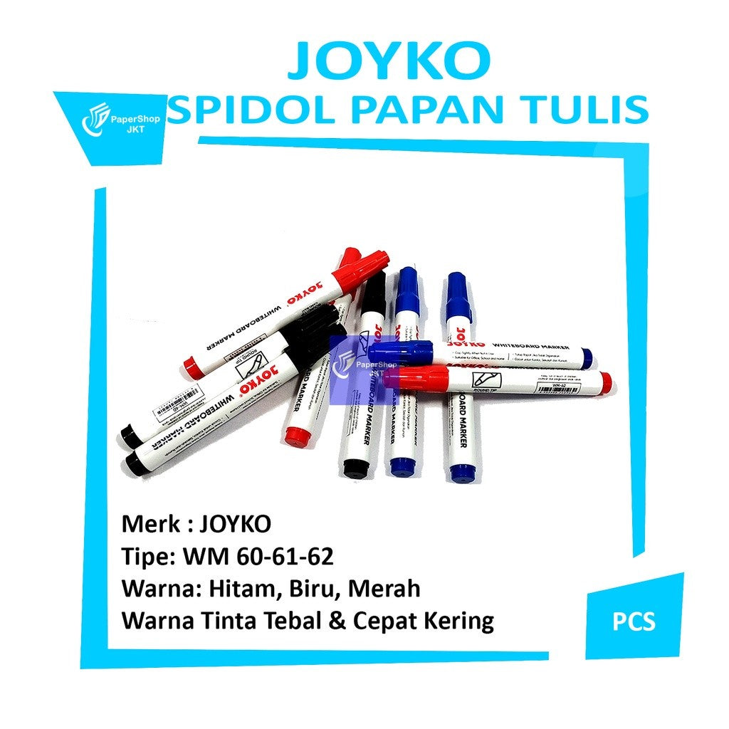 JOYKO Whiteboard - Spidol Papan Tulis WM-60-61-62  Per Pcs