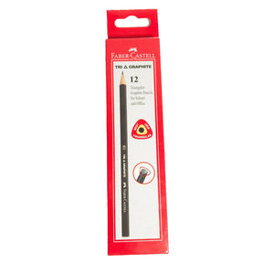 FABER CASTELL - Pensil Tulis Komputer Ujian Varian FB-9000/Tri Graphite 2B - Lusin / Tri Graphite