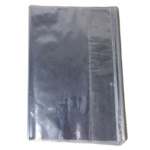 Sampul Buku Sekolah Warna Coklat/Bening Polos Variasi Ukuran Boxy ( isi 20 Lembar) - Pack - BENING-BOXY