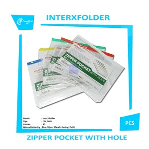 INTERXFOLDER - Zipper Pocket With Hole A5 - ZPX 2401 - Pcs