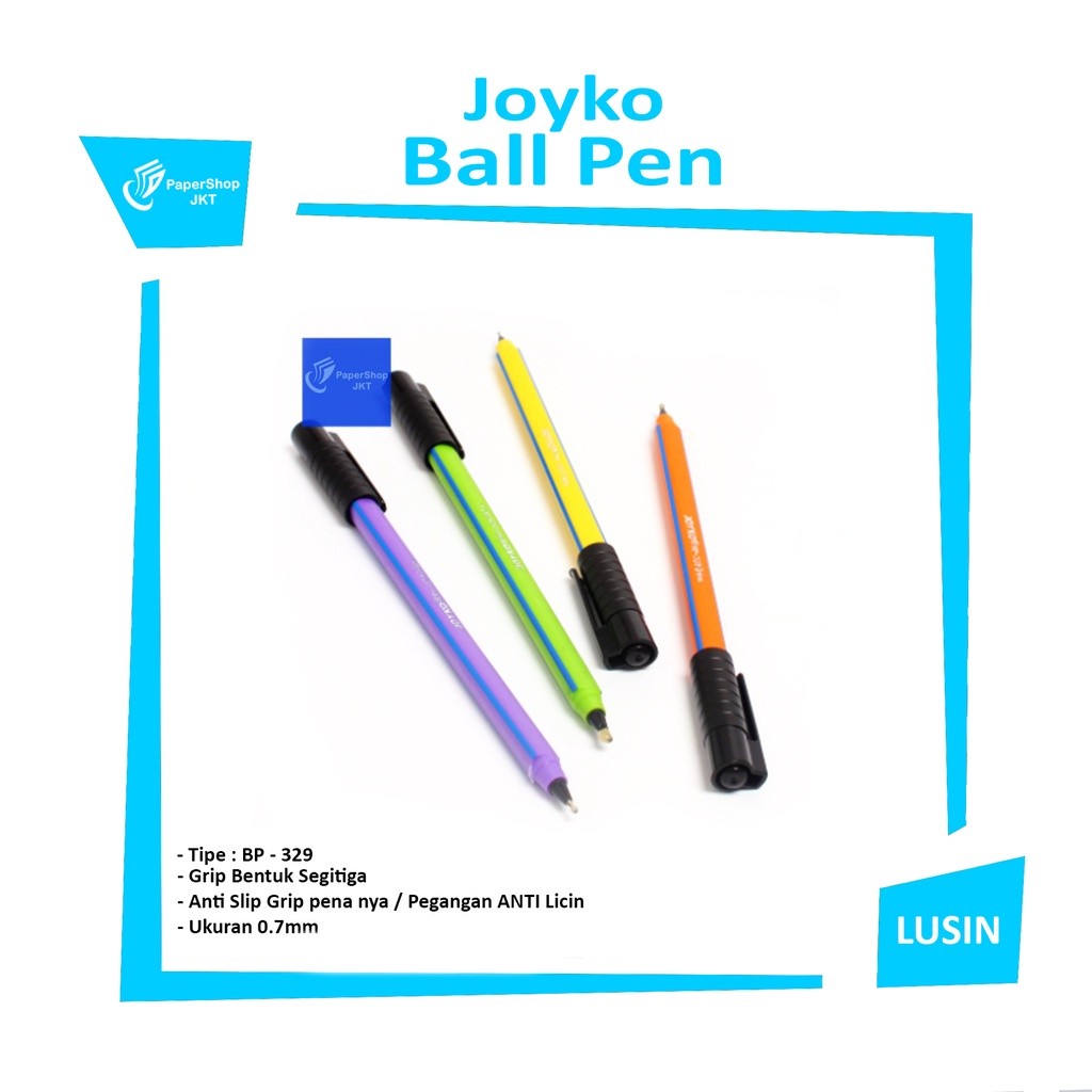 JOYKO - Pena Ball Pen BP-329 TRIAN - 0.7mm - Lusin