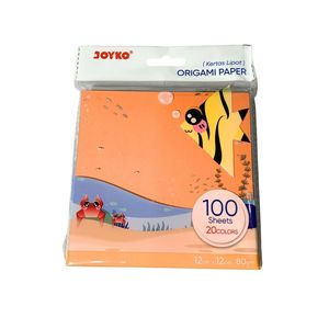 Joyko - Kertas Origami Paper Warna Variasi Ukuran - Pack - 12x12-OGP-300-100
