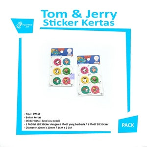 TOM & JERRY - Sticker Kata SW 61 Sticker Words - Pad