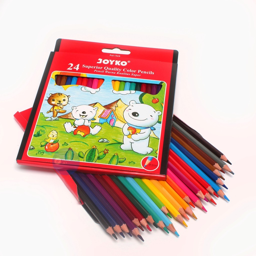 JOYKO - Pencil Color CP-24PB  Pensil Warna 24 - Set