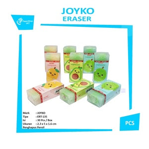 JOYKO - Penghapus Pensil Lucu Variasi Random Motif/Warna Eraser Soft & Clean - PCS - ER-135