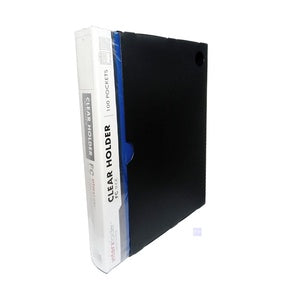 Inter X Clear Holder Folio Isi 100 Lembar + Cover Box Tebal - BIRU