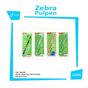 Zebra - Pulpen Penciltic 0.4 -  Pcs - Biru