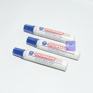 SNOWMAN - Spidol J500 Permanent Marker Jumbo - Pcs - Biru