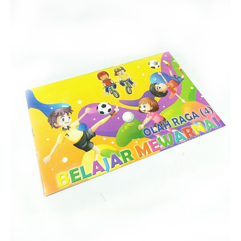 Buku Belajar Mewarnai BW.5 Coloring Book Motif Variasi Pola Gambar Lucu & Keren - Pcs