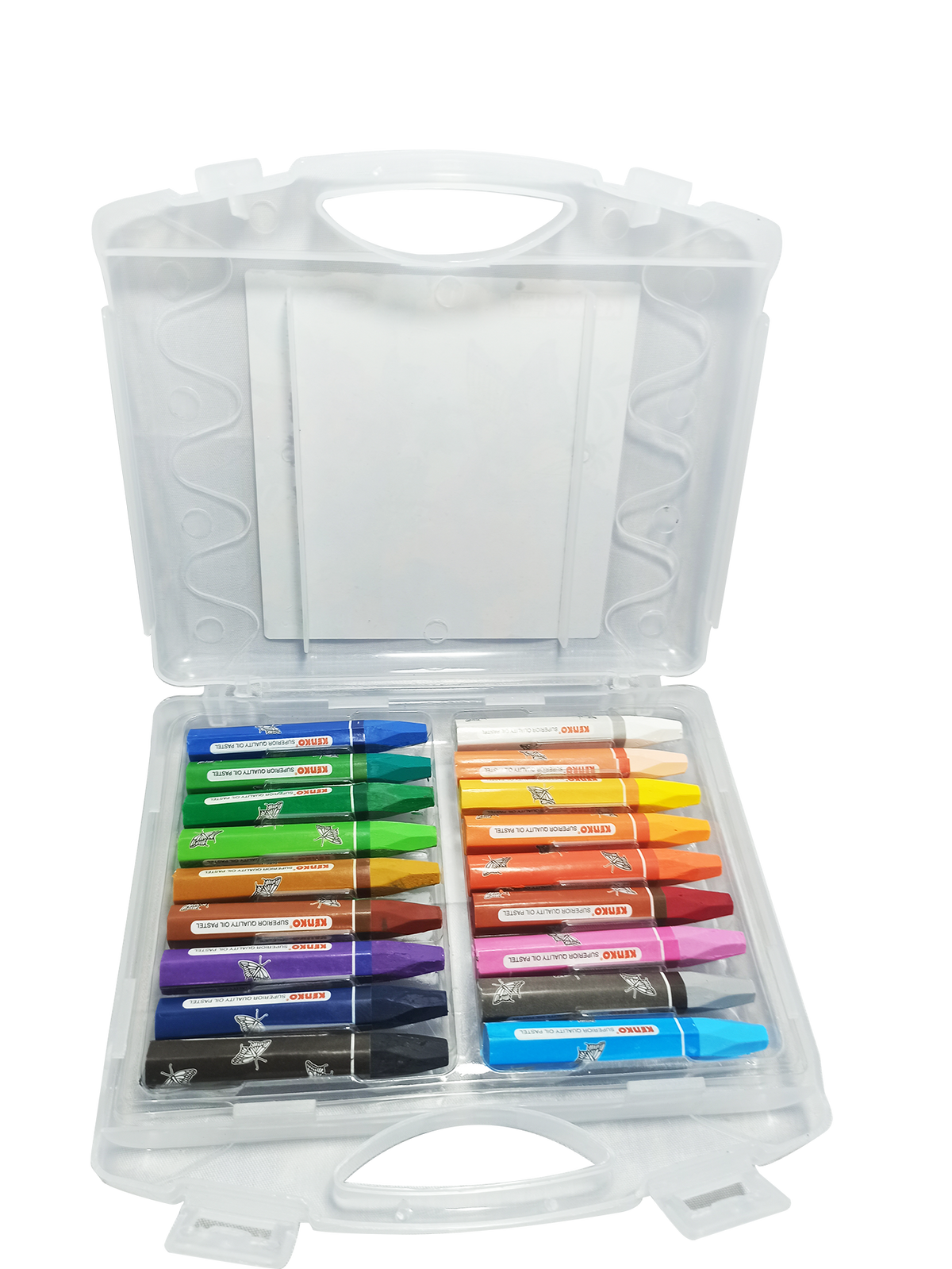 KENKO - Crayon 18 Color Oil Pastel PP Case - Garden - Set