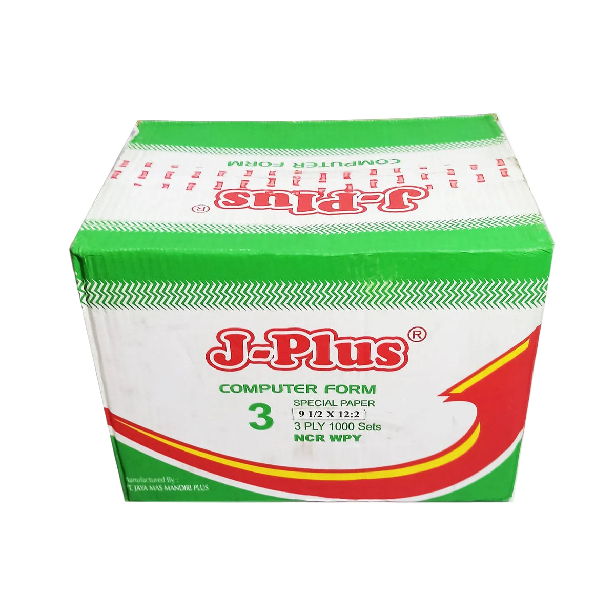 J-PLUS - Continous Form 3 Ply 9 1/2 x 12/2 NCR Kertas Komputer - Box