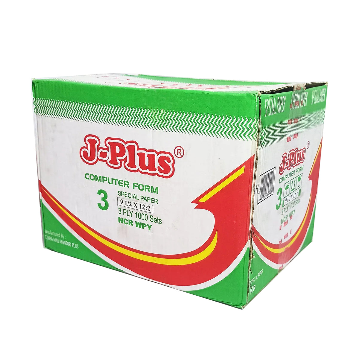 J-PLUS - Continous Form 3 Ply 9 1/2 x 12/2 NCR Kertas Komputer - Box