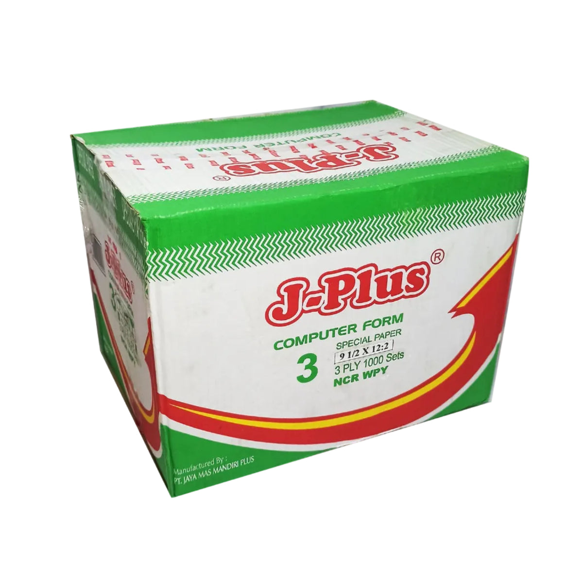 J-PLUS - Continous Form 3 Ply 9 1/2 x 12/2 NCR Kertas Komputer - Box