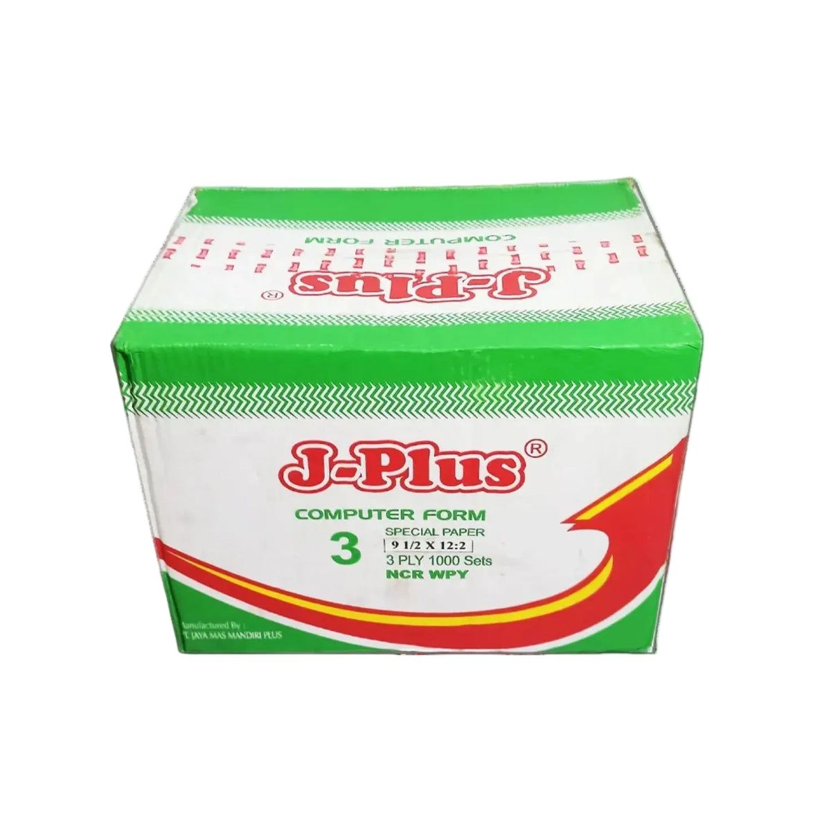 J-PLUS - Continous Form 3 Ply 9 1/2 x 12/2 NCR Kertas Komputer - Box