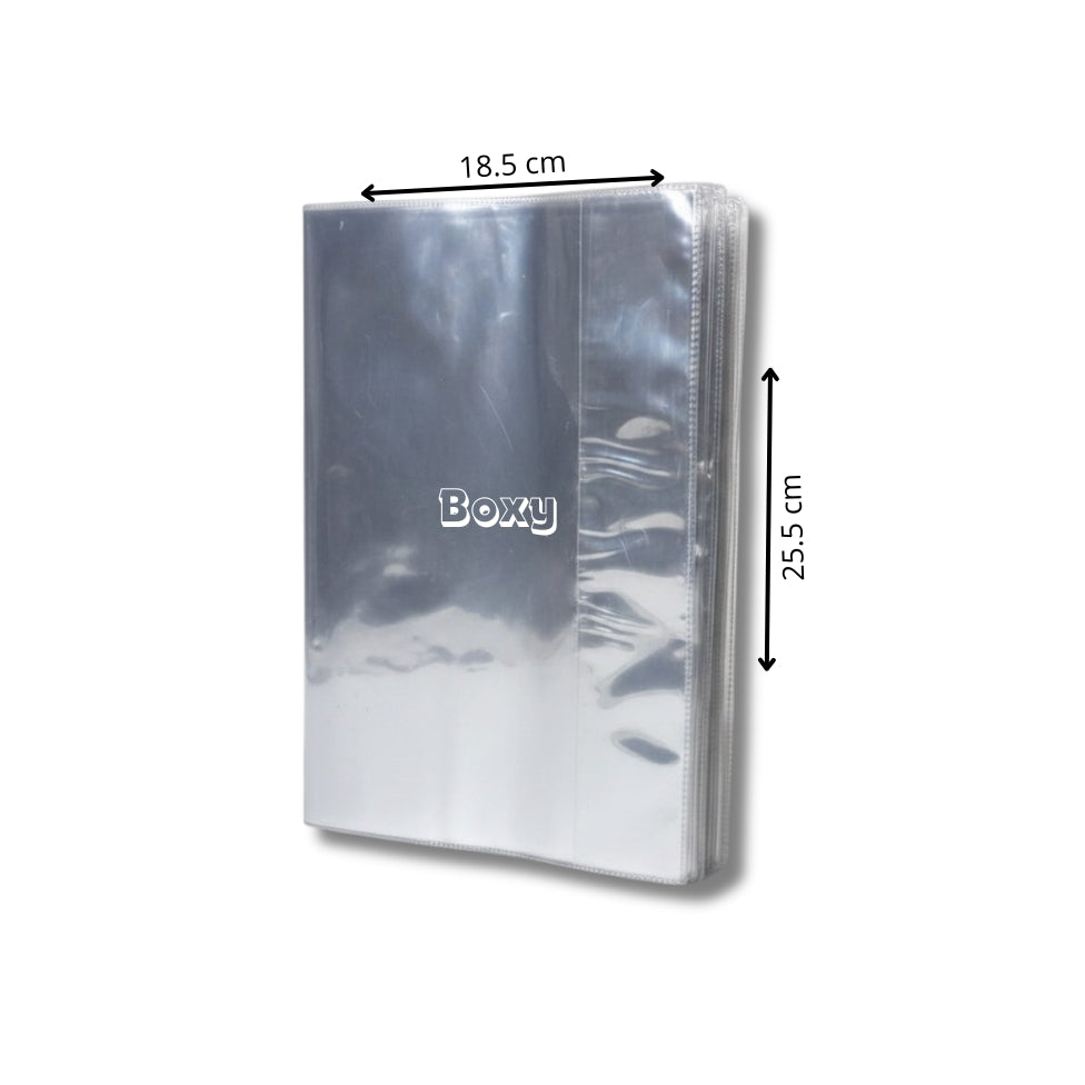 Sampul Buku Bening Plastik Polos isi 20 Lembar - Pack