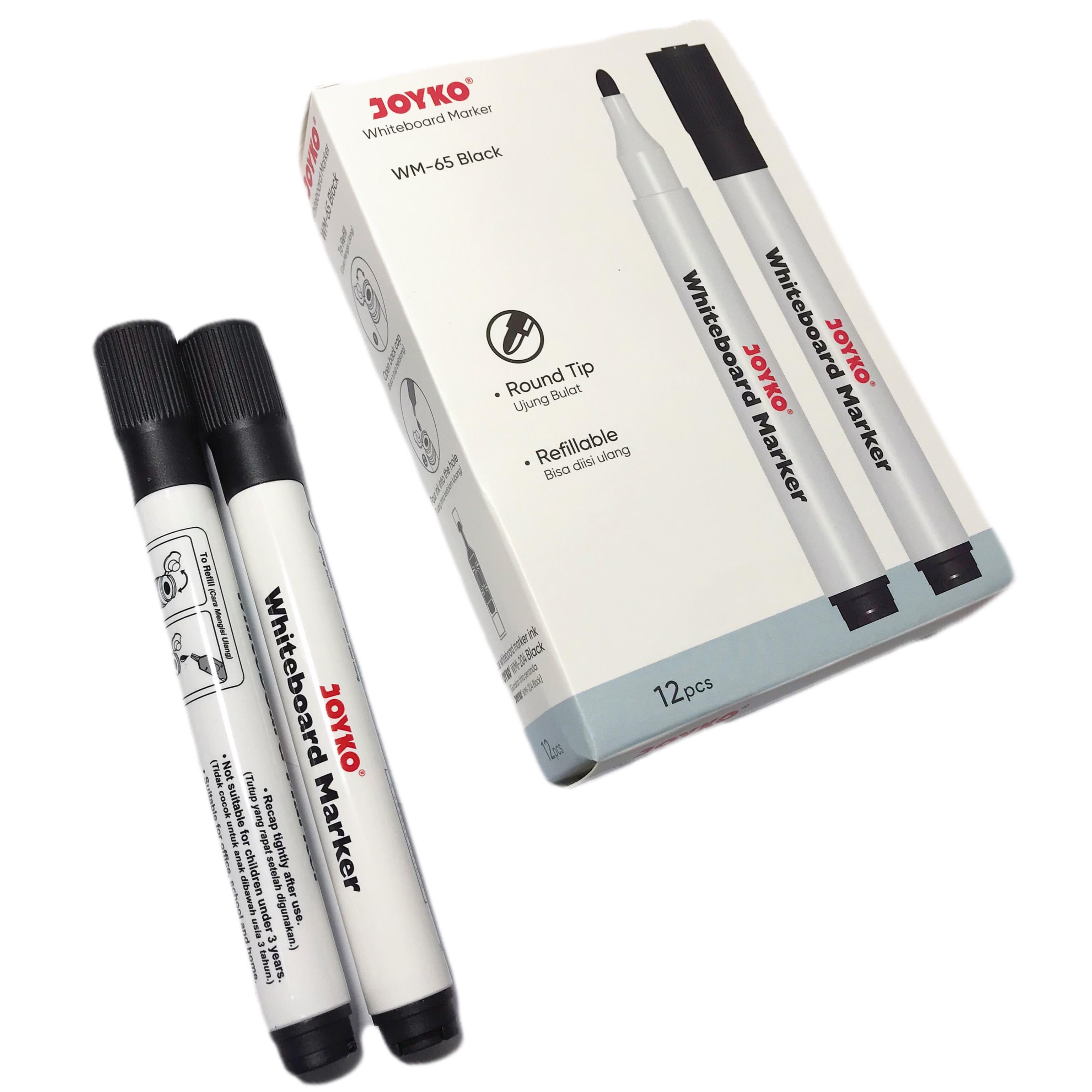 JOYKO - Spidol Papan Tulis Dapat Dihapus WM-65 Whiteboard Refillable - PCS