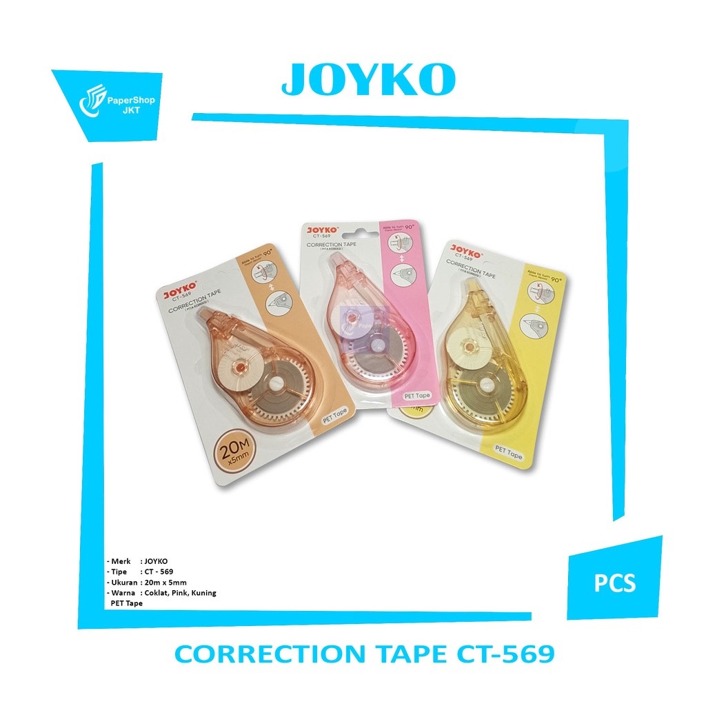 Joyko Pita Koreksi Corection Tape CT-569 Pcs