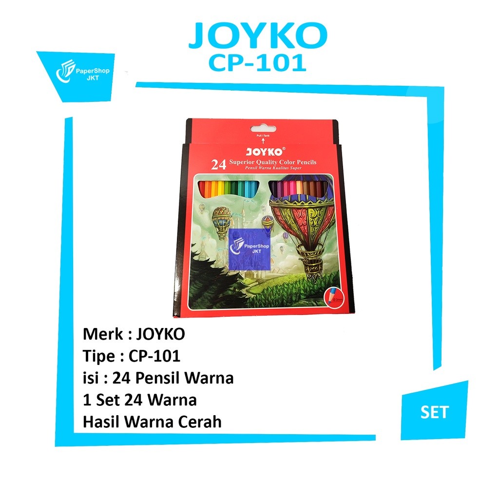 JOYKO - Pensil Warna CP-101 24 Warna - Set