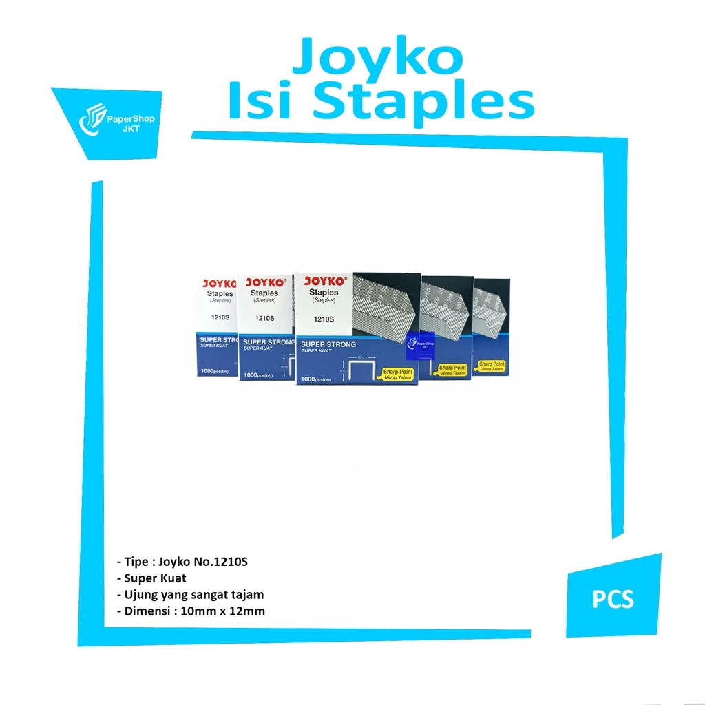 JOYKO - Isi Staples no.1210S - Isi stapler Heavy Duty - Pack