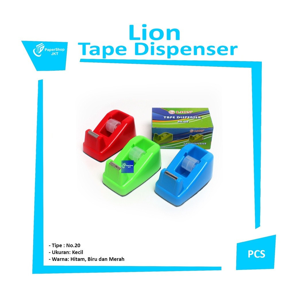 LION - Tape Dispenser No:20 - Tempat Isolasi kecil - PCS