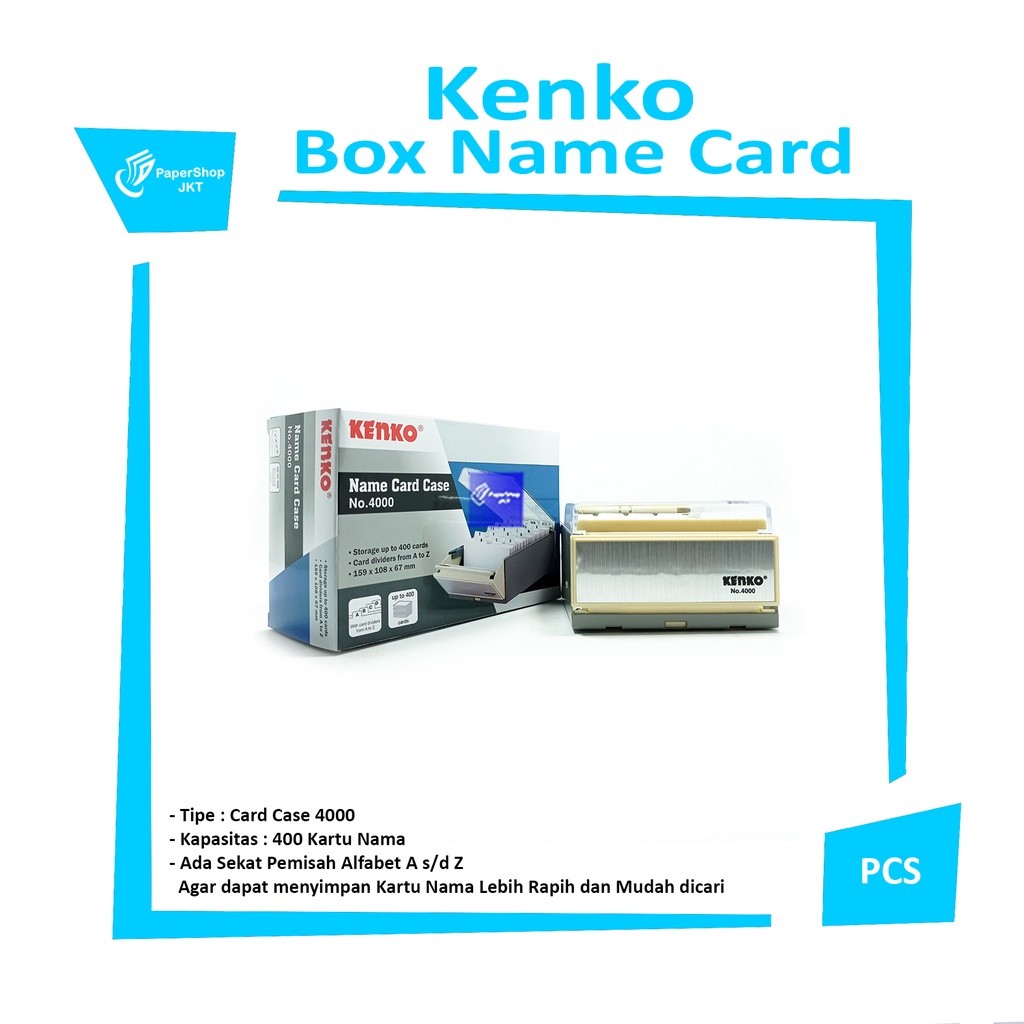 KENKO - Box Name Card Case 4000 Kotak Kartu Nama - Pcs