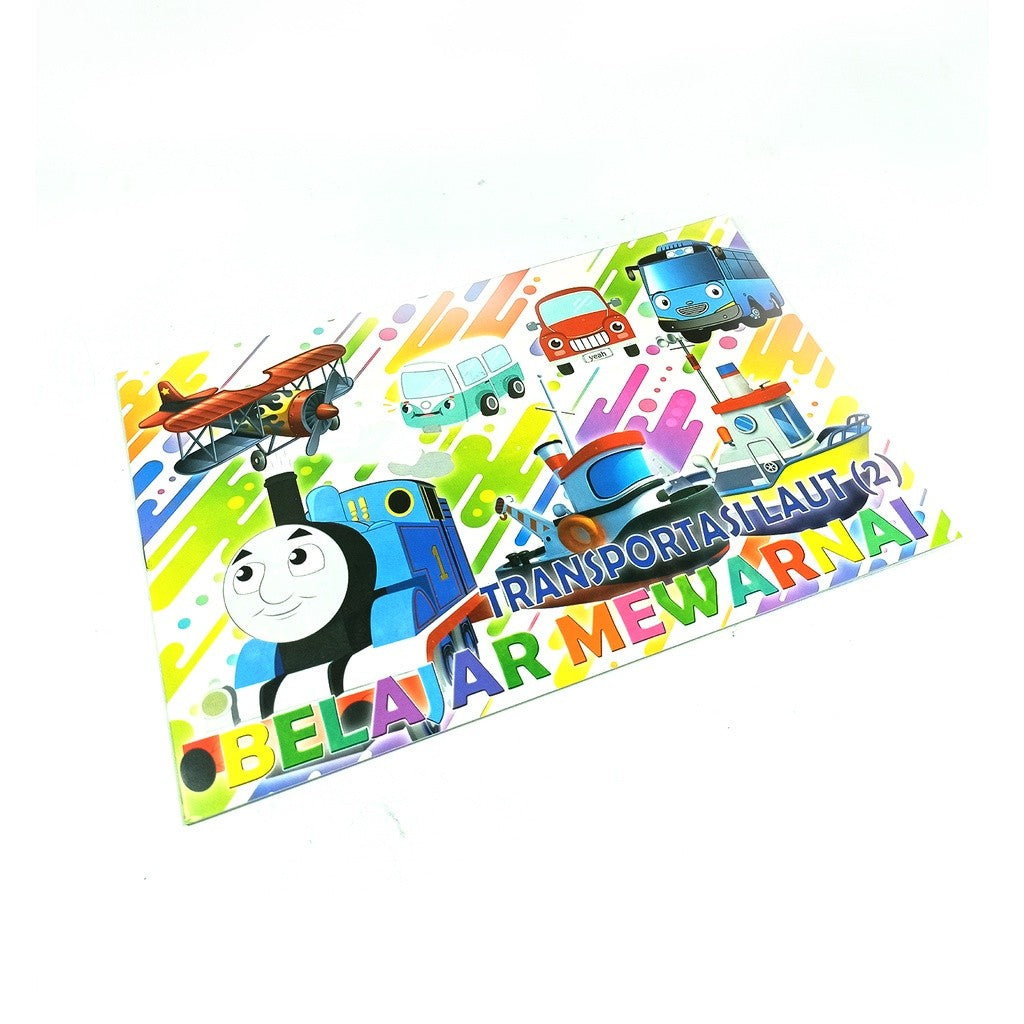 Coloring Book Ukuran B5 Buku Belajar Mewarnai Anak Variasi Motif Random isi 50 Pcs - Pack