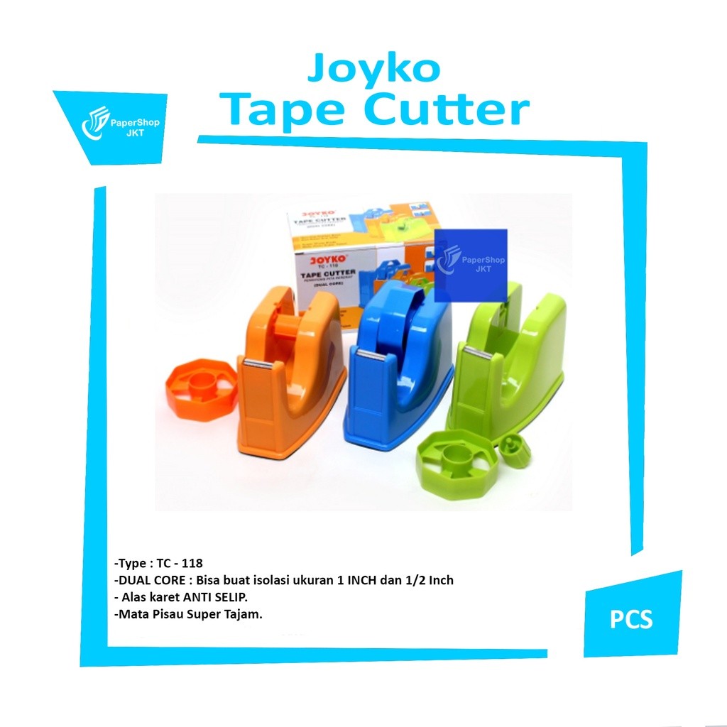 JOYKO - Tape Cutter - TC 118 - Dual Core - Pcs