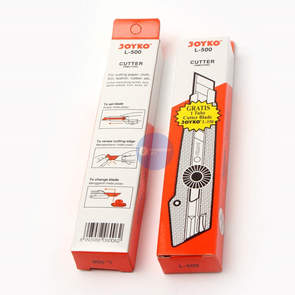 Joyko - Cutter L500 Besar + FREE ISI Cutter 1 Tube L-150 - Set