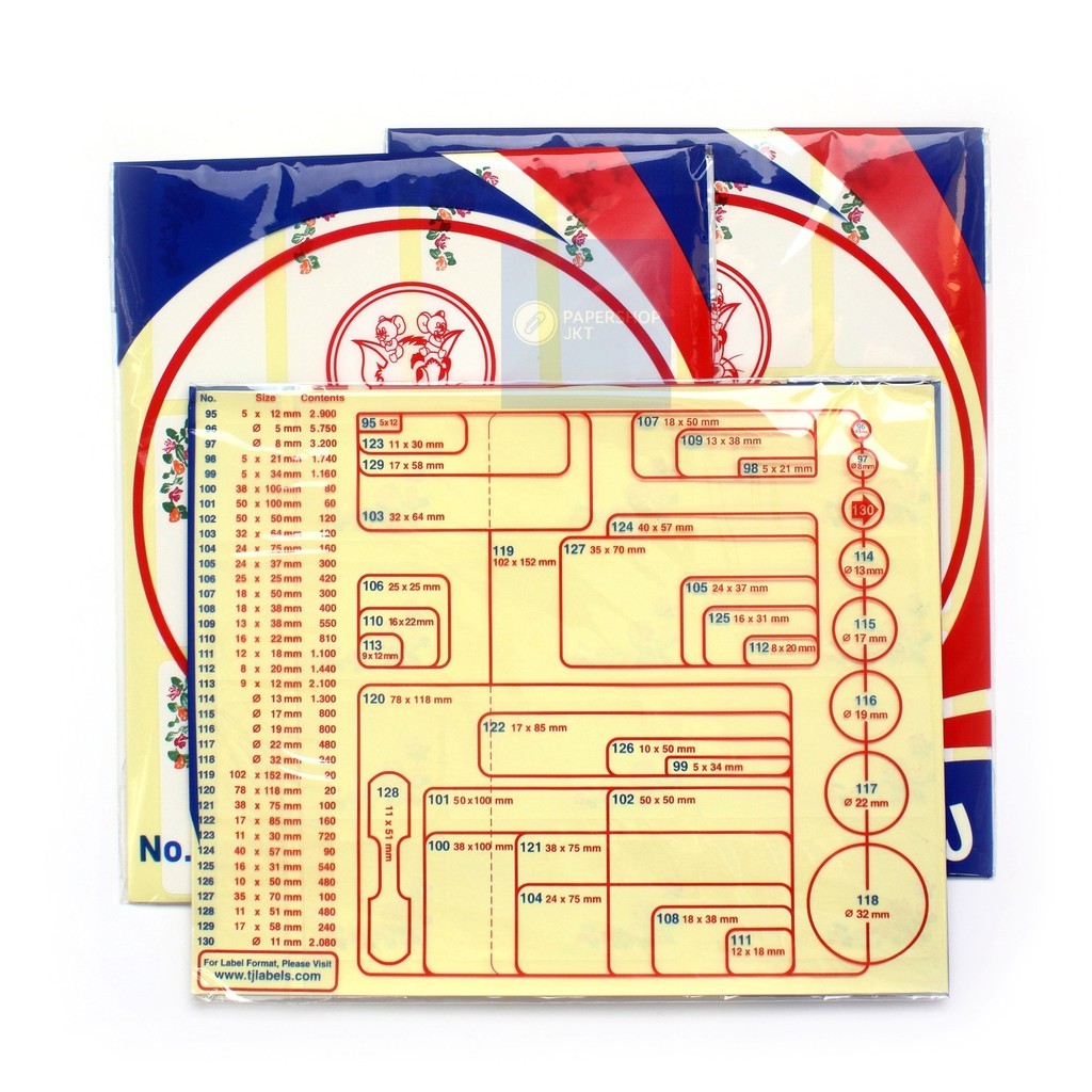 TOM & JERRY - Label Bunga 103 Undangan - Pad