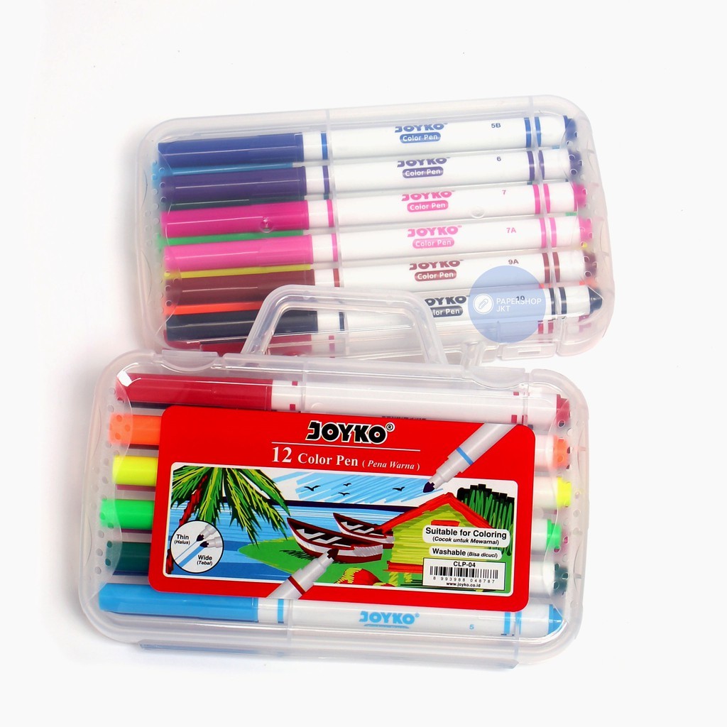 JOYKO - Color Pen Pulpen Pena Warna Joyko CLP-04 12 Warna - SET