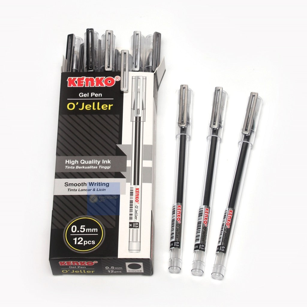 KENKO - O'Jeller 0.5mm Gel Pen Black - Pcs